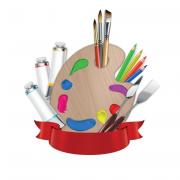 19543081 embleme de palette d outils d artiste vectoriel