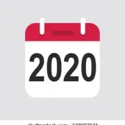 2020 calendar icon vector 260nw 528087121